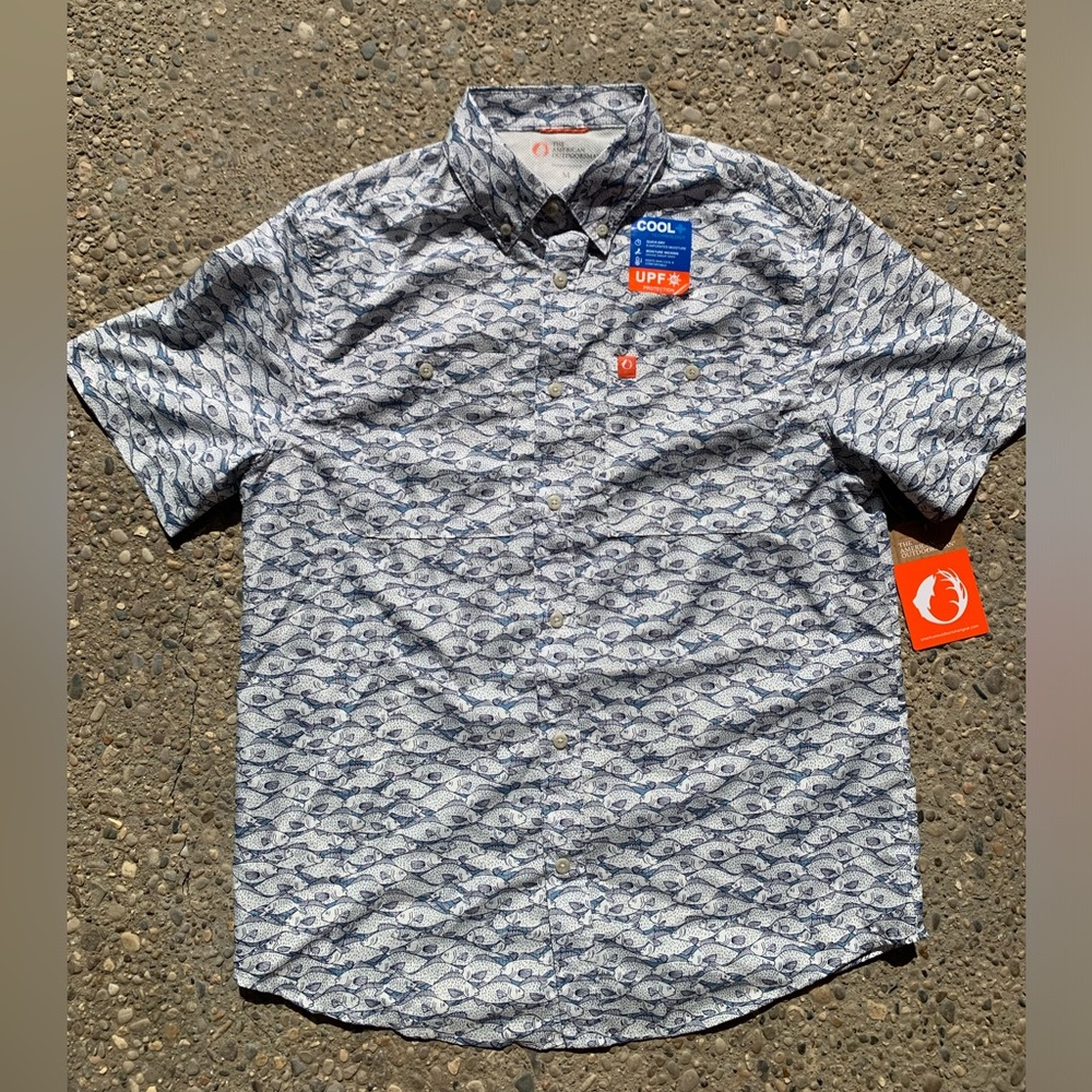The American Outdoorsman Fish Button Up